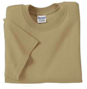 Tan polyester Blend T-shirt